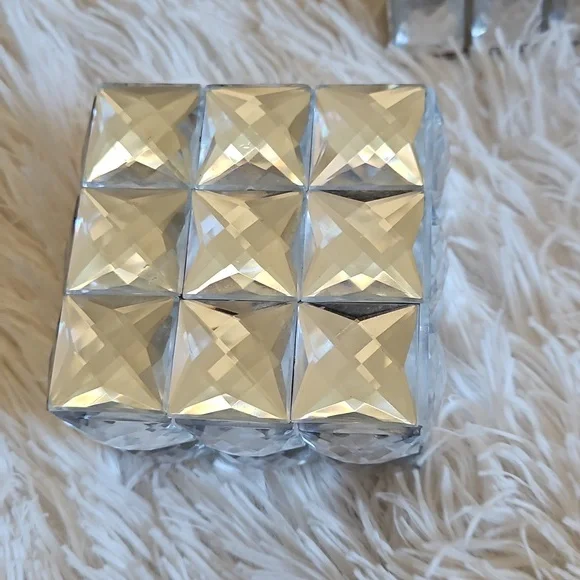 GEMSTONE BLING HOME DECOR SET PICTURE FRAME TRINKET BOXES - Picture 5 of 15